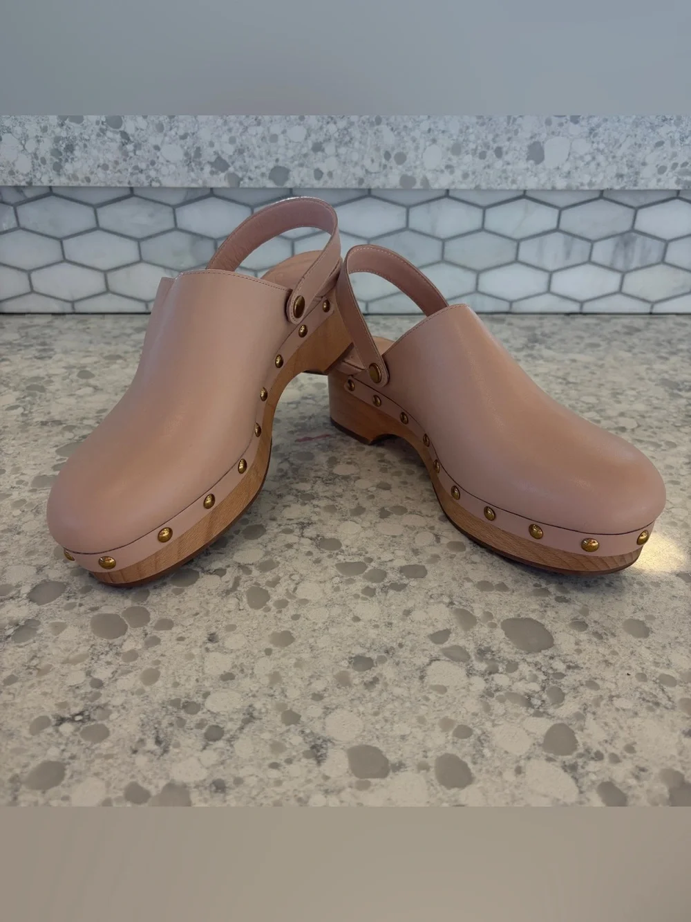 J. Crew Women’s Leather Clogs, Size 8 1/2